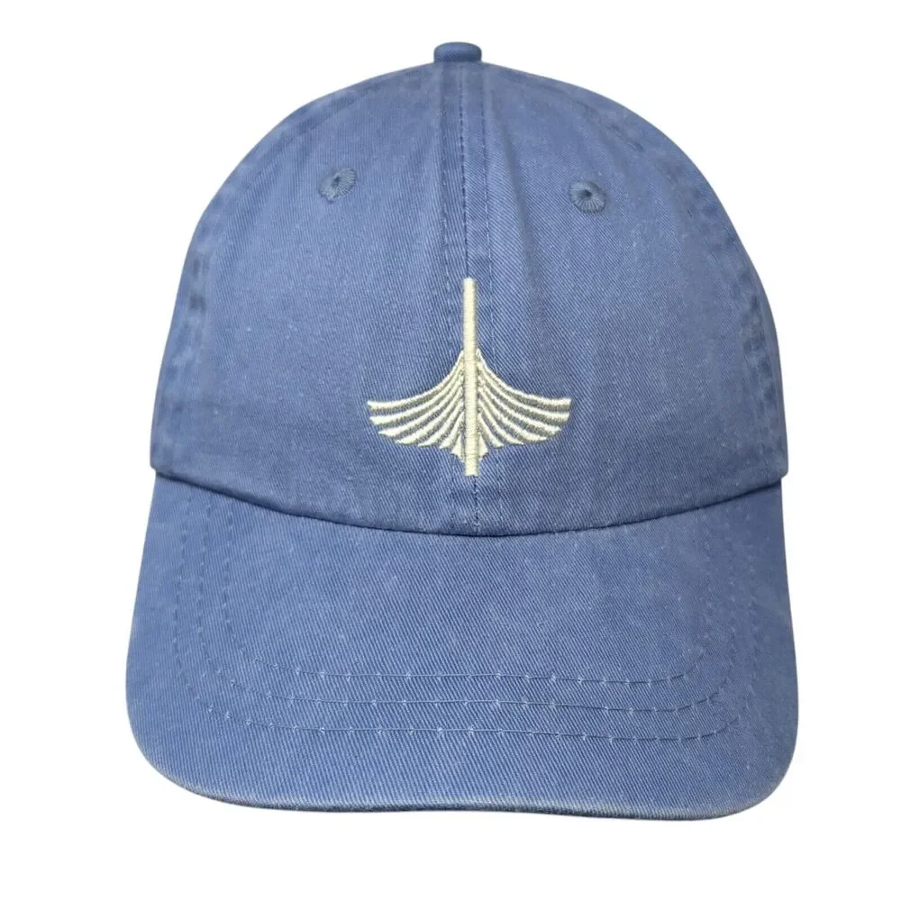 Adams Slideback Boys Kids Hat Blue One Size Leather Strap Embroidered W/Tags
